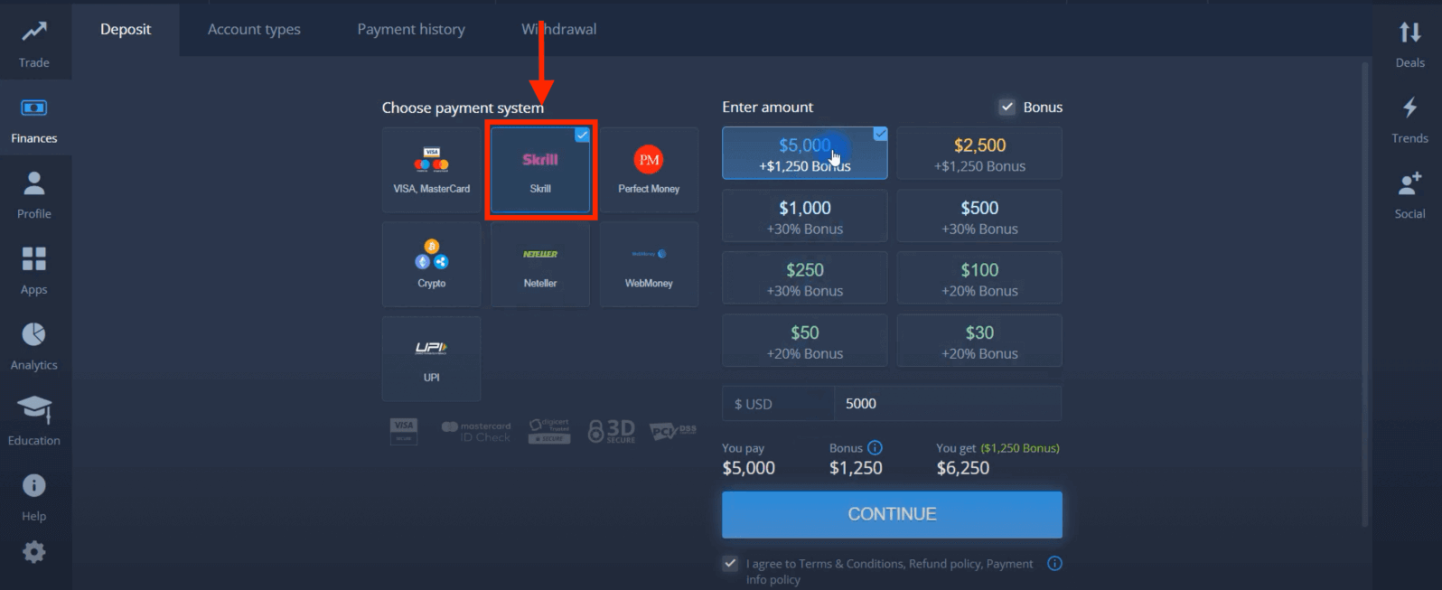 Deposit Money in ExpertOption via Bank Cards (Visa / Mastercard), E-payments and Cryptocurrency in Turkey Deposit Money in ExpertOption via Bank Cards (Visa / Mastercard), E-payments and Cryptocurrency in Turkey