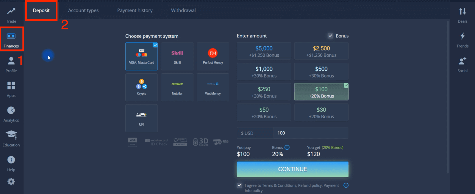 Deposit Money in ExpertOption via Bank Cards (Visa / Mastercard), E-payments and Cryptocurrency in Turkey Deposit Money in ExpertOption via Bank Cards (Visa / Mastercard), E-payments and Cryptocurrency in Turkey