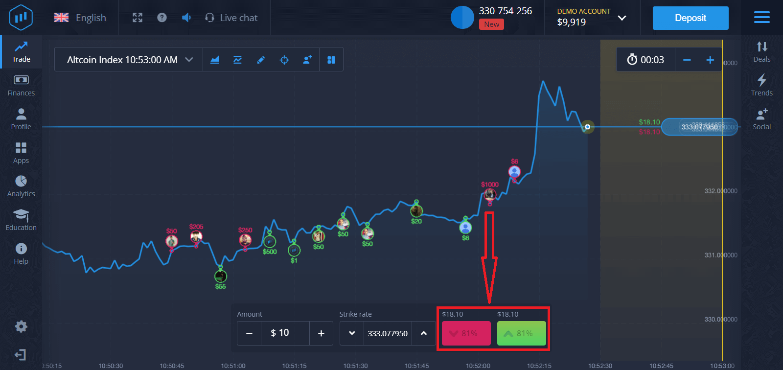 ExpertOption: Deposit Funds and Trade Binary Options