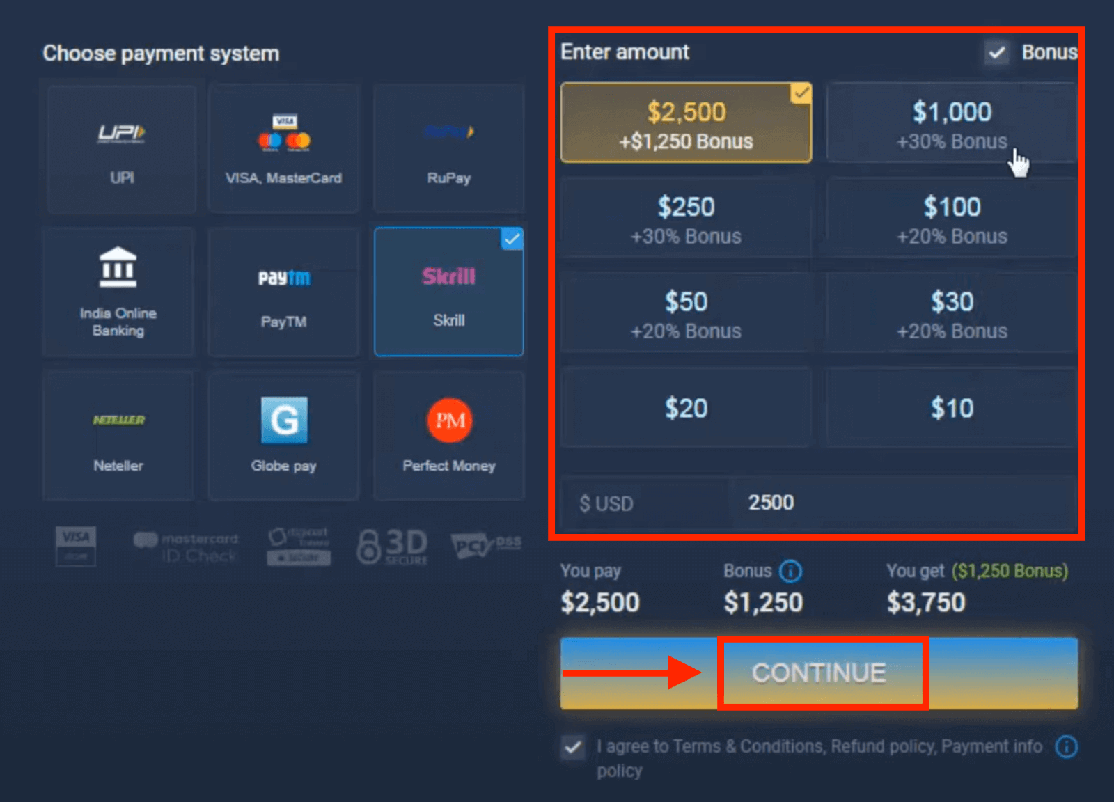 ExpertOption-innskudd i India — Visa/Mastercard, UPI, E-betalinger og krypto ExpertOption-innskudd i India — Visa/Mastercard, UPI, E-betalinger og krypto