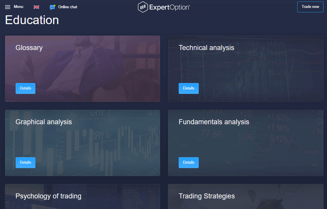 Como entrar em contato com o suporte ExpertOption