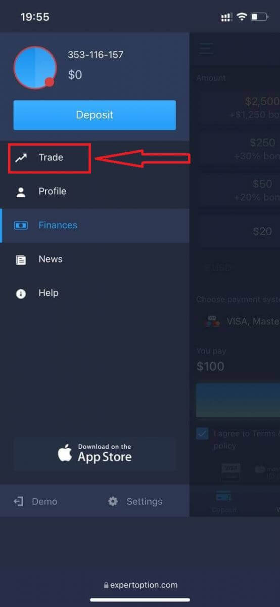 Bagaimana untuk Log Masuk dan mula berdagang Opsyen Binari di ExpertOption Bagaimana untuk Log Masuk dan mula berdagang Opsyen Binari di ExpertOption