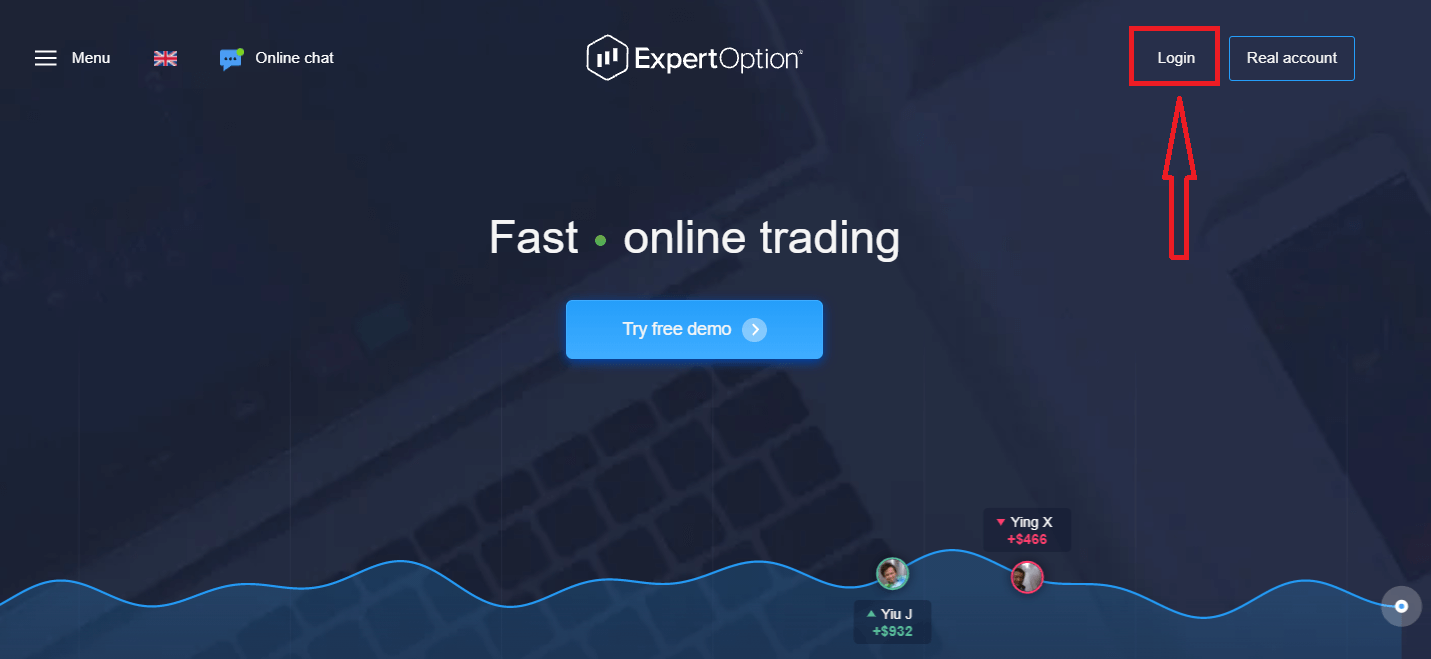 How to Login and start Trading Binary Options at ExpertOption