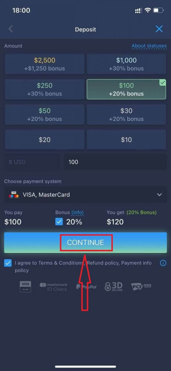 Si të hapni një llogari dhe të tërhiqni para nga ExpertOption