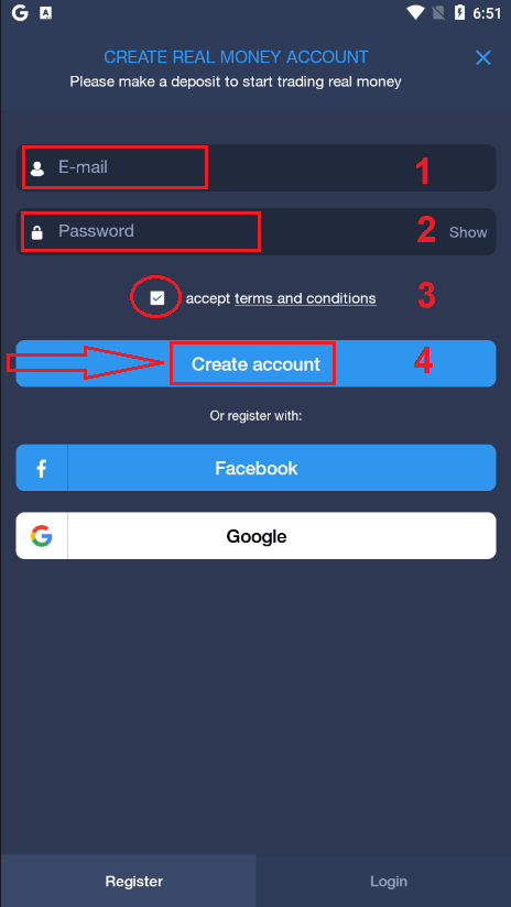 Cara Membuka Akaun di ExpertOption Cara Membuka Akaun di ExpertOption