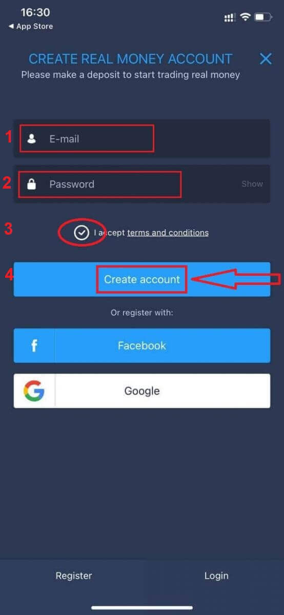 Come registrare un account su ExpertOption Come registrare un account su ExpertOption