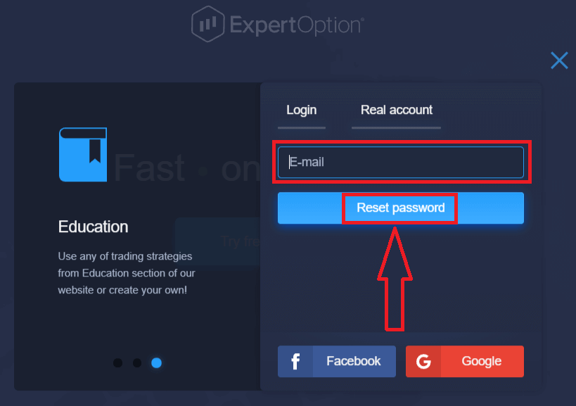 วิธีลงชื่อเข้าใช้ ExpertOption